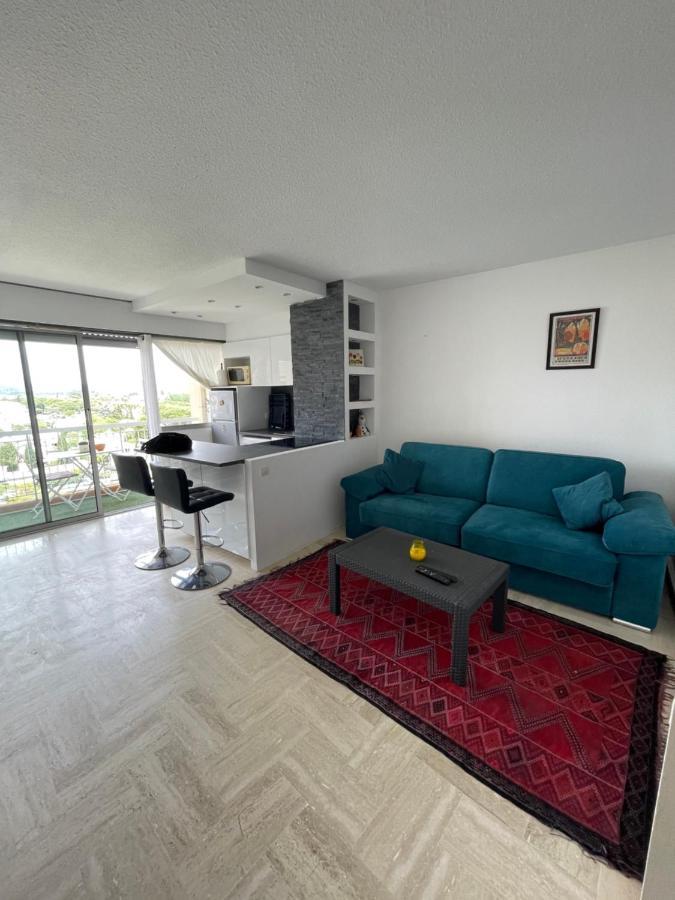 Beau Studio Dans Residence Avec Piscine Et Vue Sur La Ville - 5Min Des Plages 망들리유 라 나플 외부 사진